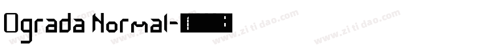 Ograda Normal字体转换